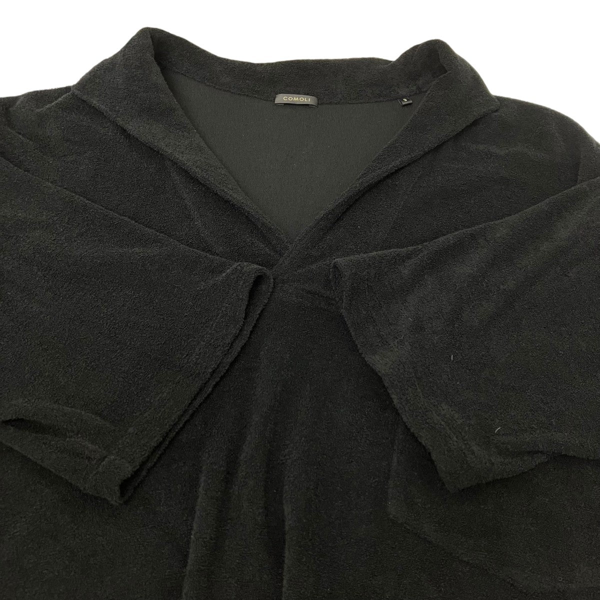 COMOLI パイルスキッパーシャツ 古着・中古-5枚目のアイテム画像