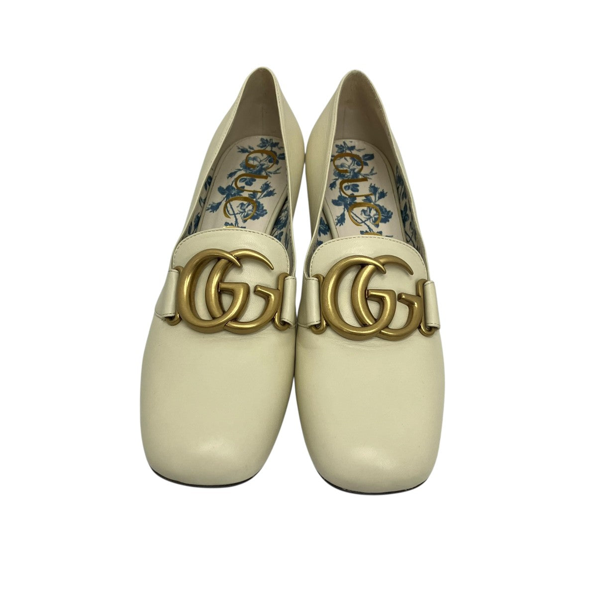 GUCCI GGマーモントチャンキーヒールパンプス 古着・中古-2枚目のアイテム画像