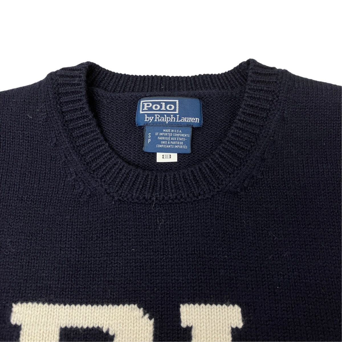 POLO RALPH LAUREN クルーネックニット 古着・中古-4枚目のアイテム画像