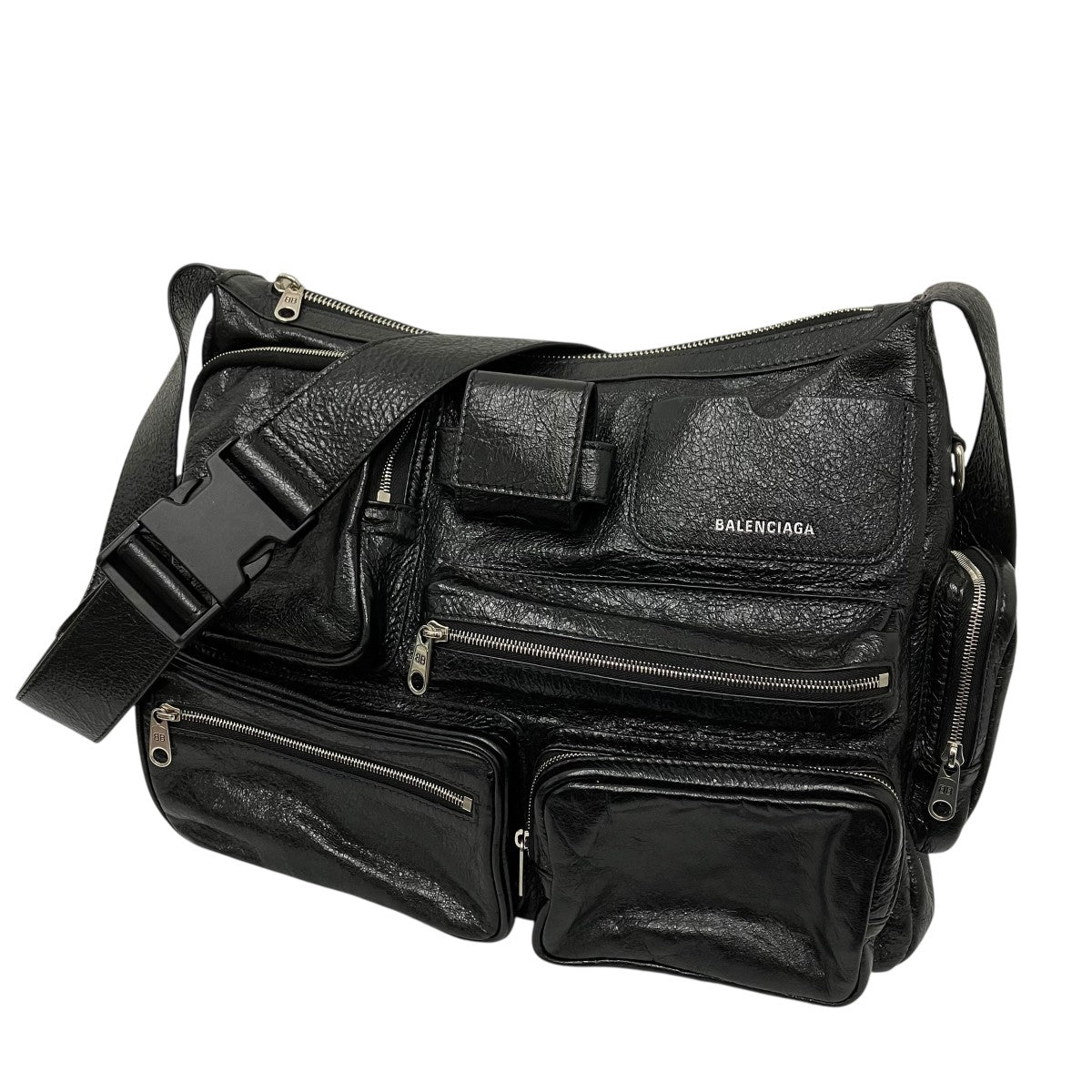 BALENCIAGA スーパービジーレザーショルダーバッグ 古着・中古-1枚目のアイテム画像