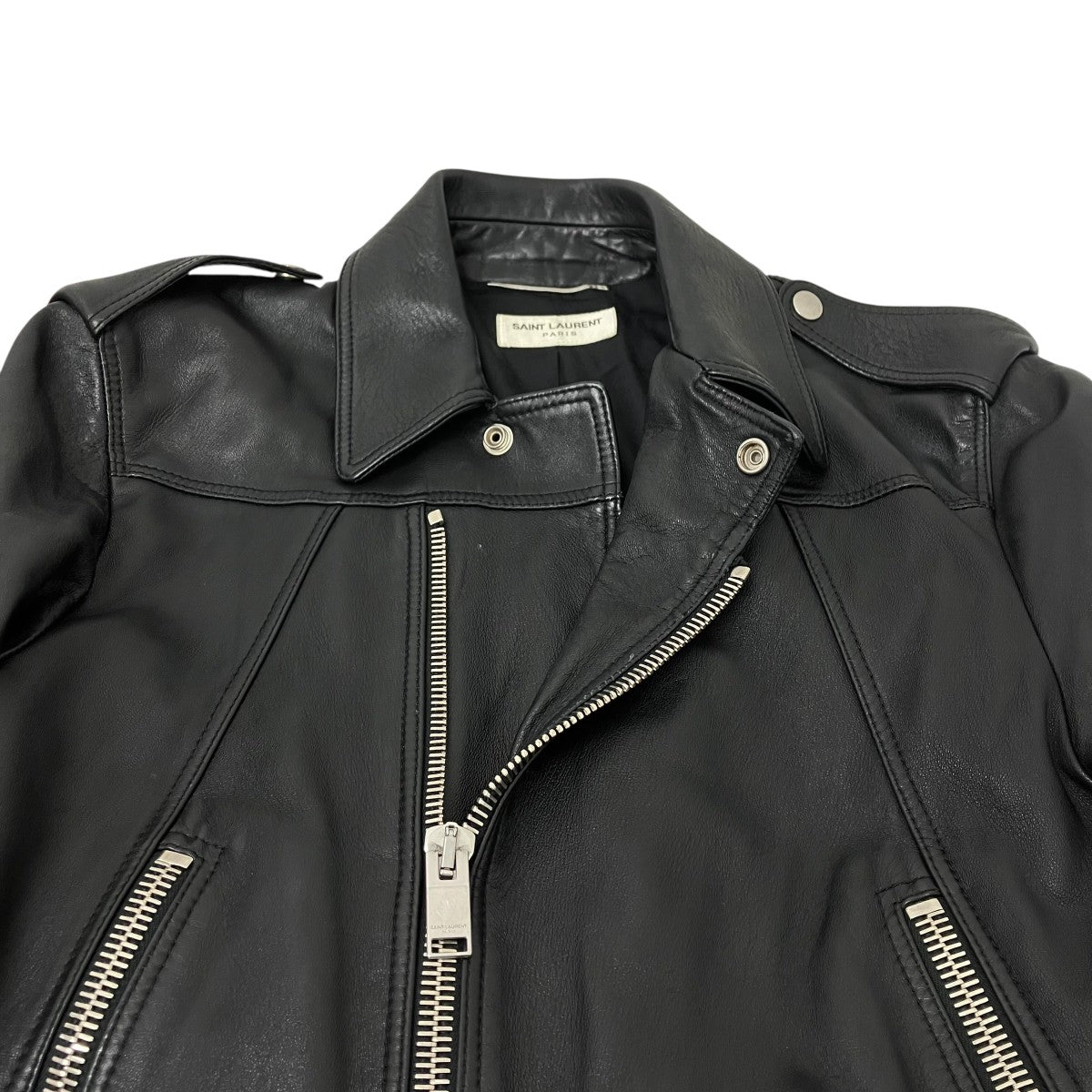 Saint Laurent Paris ライダースジャケット 古着・中古-4枚目のアイテム画像
