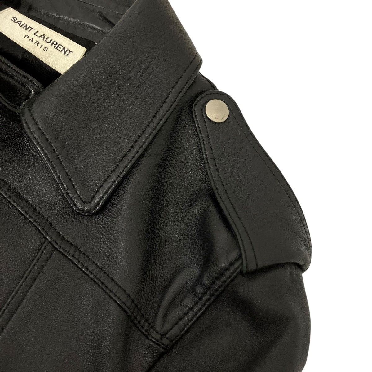Saint Laurent Paris ライダースジャケット 古着・中古-6枚目のアイテム画像
