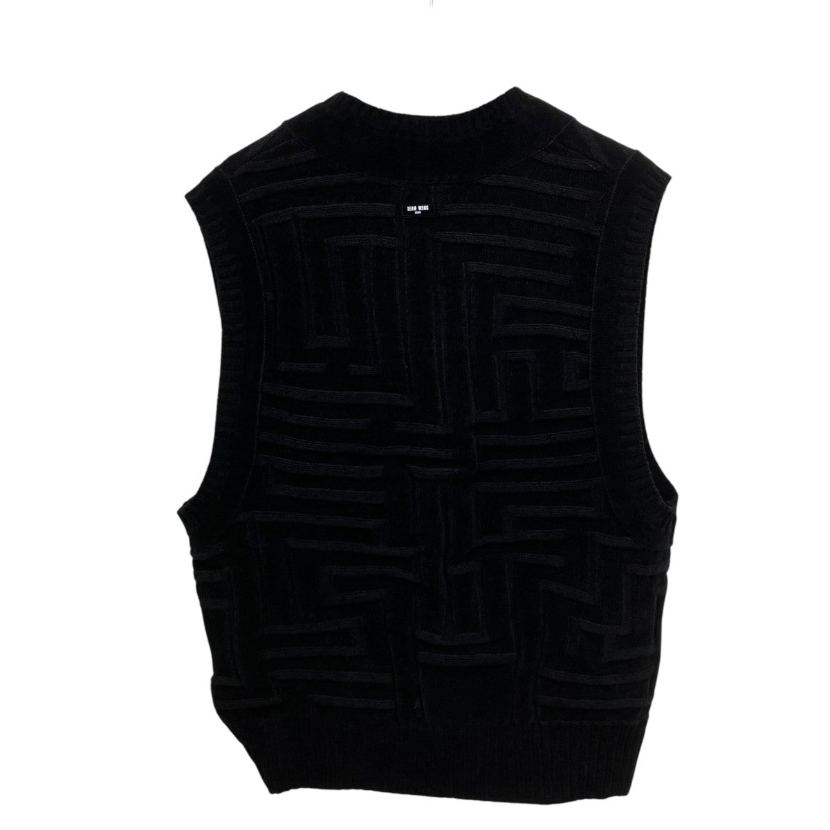 TEAM WANG ニットベスト 古着・中古-2枚目のアイテム画像