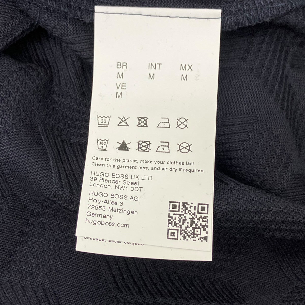 BOSS ハーフジップポロシャツ 古着・中古-5枚目のアイテム画像