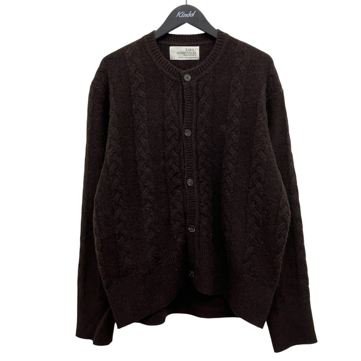 ZARA×SOSHIOTSUKI ニットカーディガン 古着・中古-1枚目のアイテム画像