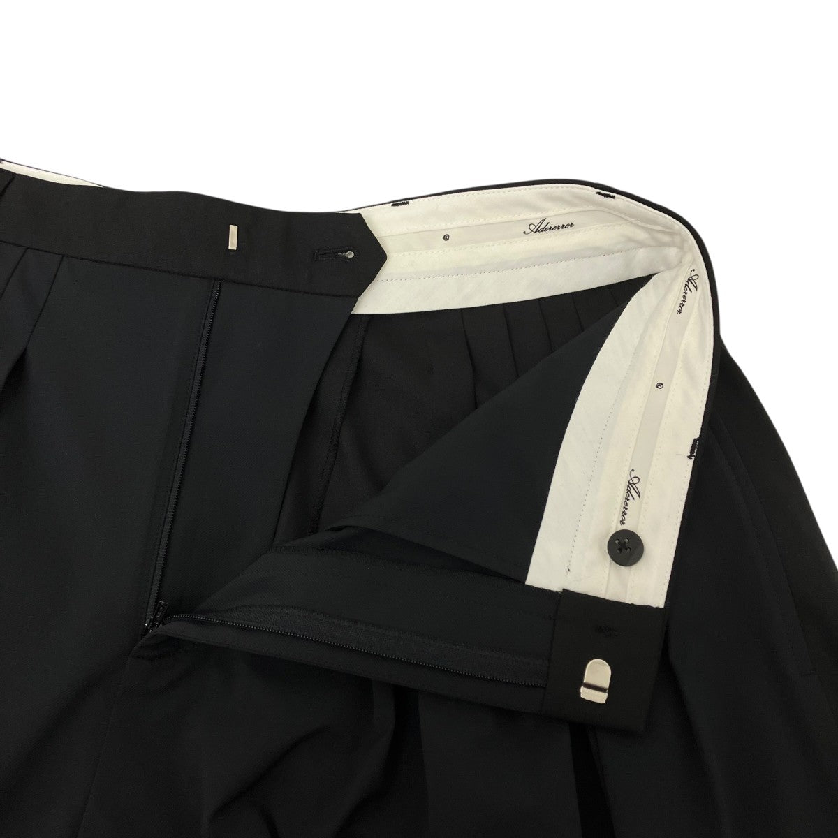 ADER error(アーダーエラー) プリーツパンツ BO01FWSA0206BK ブラック