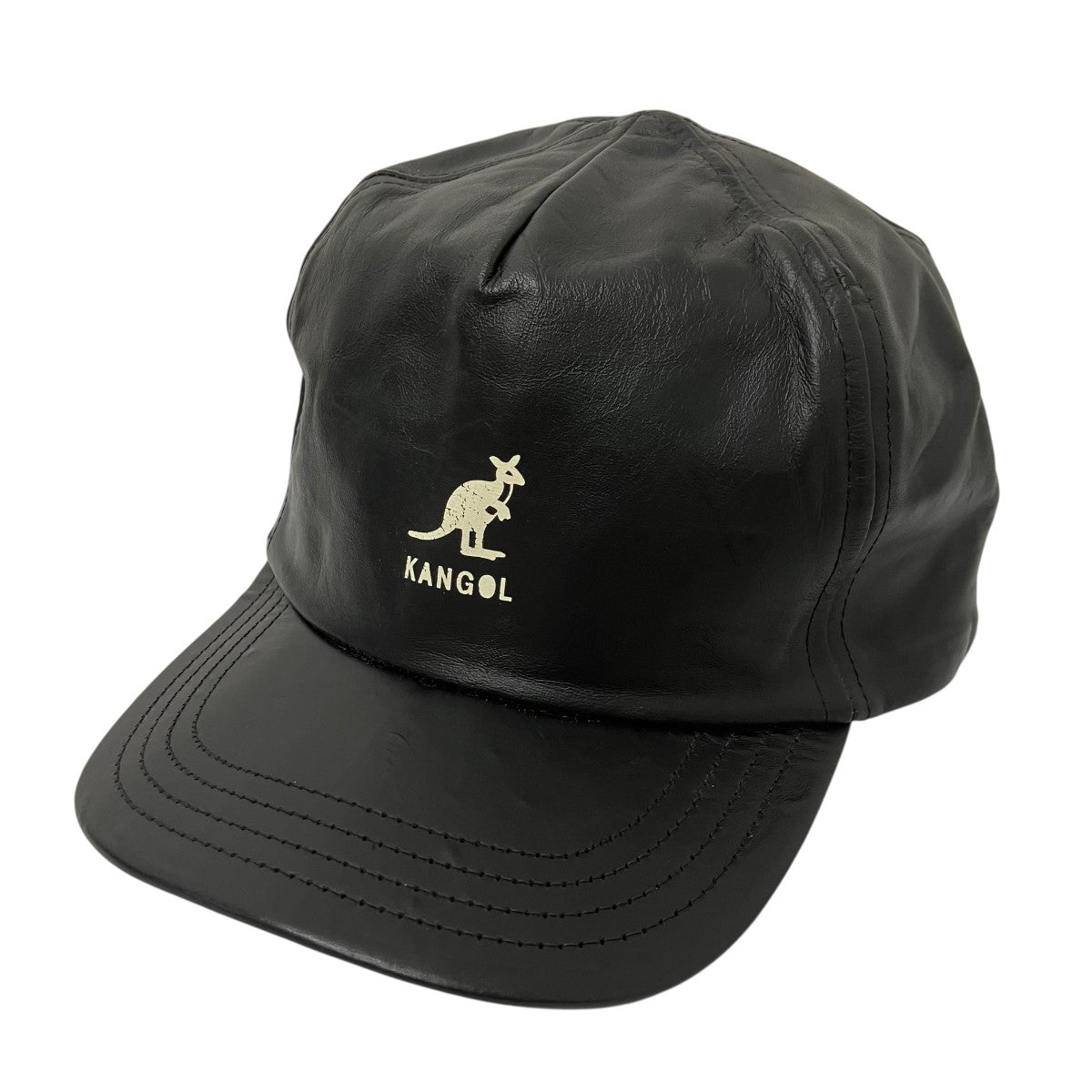 KANGOL レザーキャップ 古着・中古-1枚目のアイテム画像