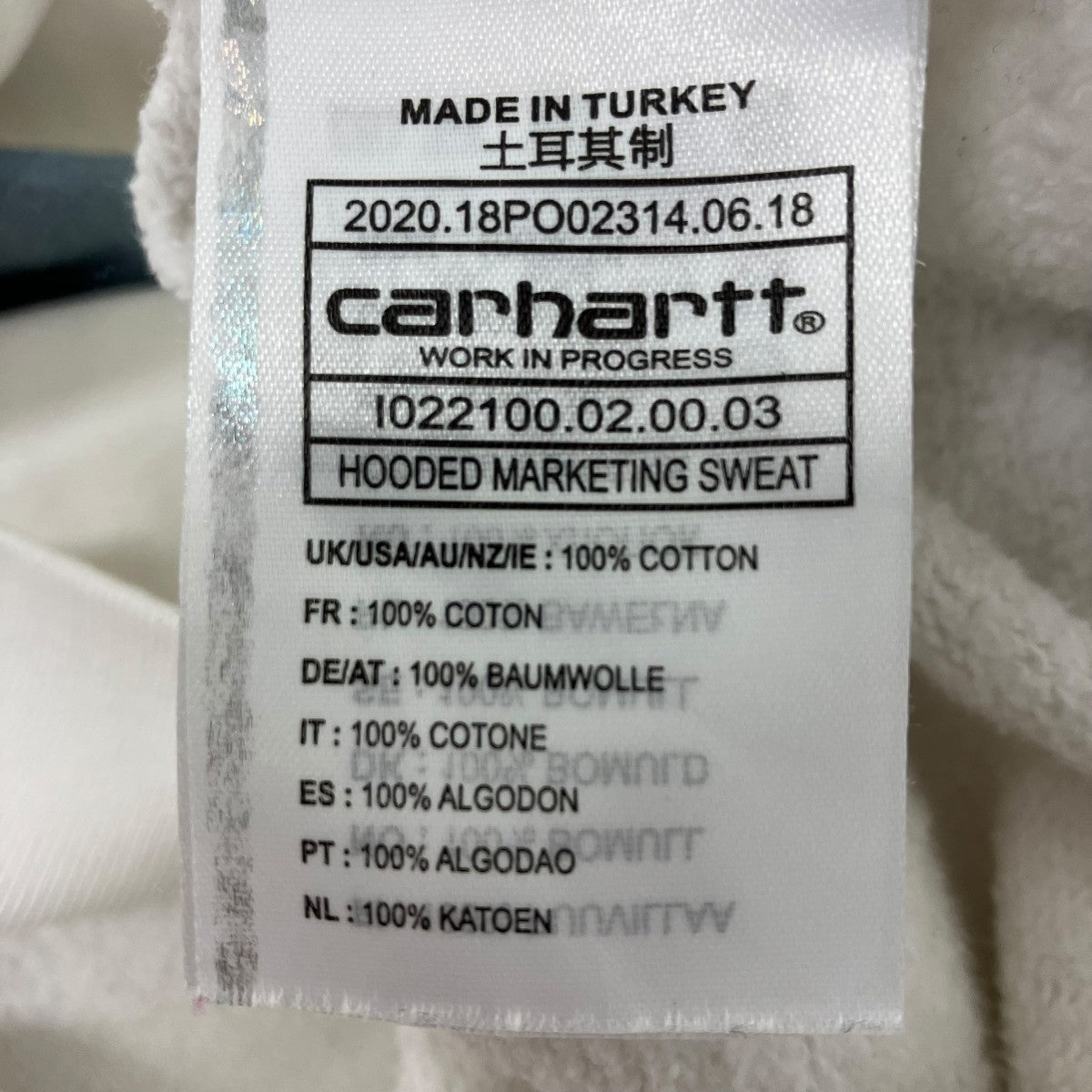 BlackEyePatch×CarHartt BADSAI プリントパーカー 古着・中古-10枚目のアイテム画像