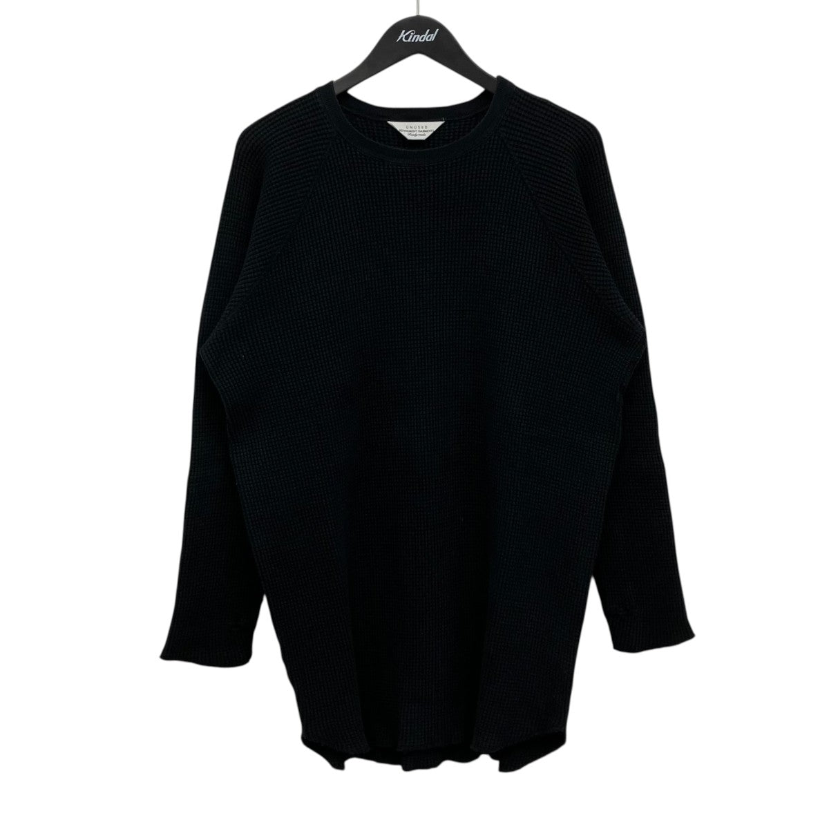 UNUSED Long Sleeve Waffle Long T-shirt ロングスリーブワッフルカットソー 古着・中古-1枚目のアイテム画像