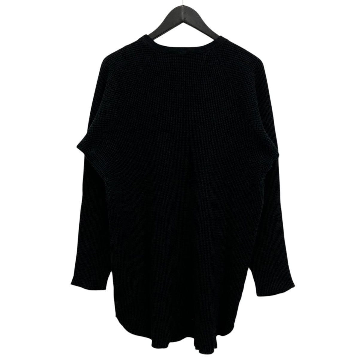 UNUSED Long Sleeve Waffle Long T-shirt ロングスリーブワッフルカットソー 古着・中古-2枚目のアイテム画像