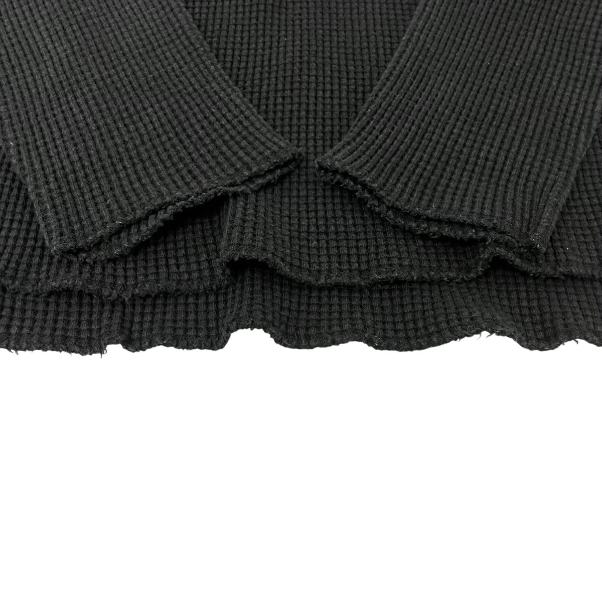 UNUSED Long Sleeve Waffle Long T-shirt ロングスリーブワッフルカットソー 古着・中古-4枚目のアイテム画像