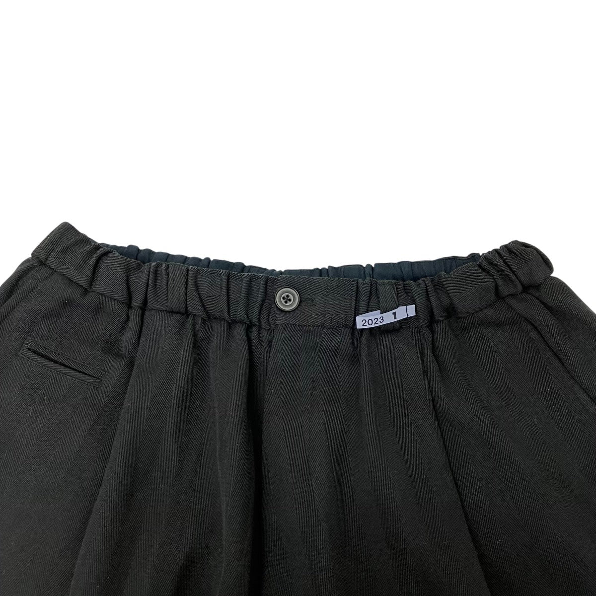 MIHARA YASUHIRO ラップウェストヘリンボーンパンツ 古着・中古-3枚目のアイテム画像
