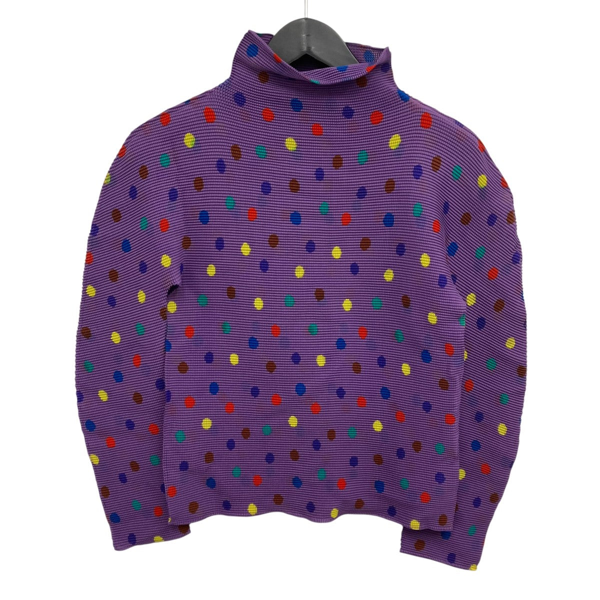 me ISSEY MIYAKE(ミーイッセイミヤケ) カラフルドットプリーツトップス