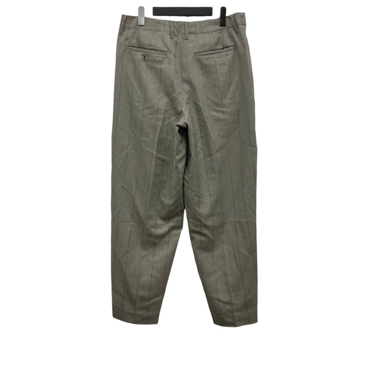 nonnotte 2-Tuck Wide Tapered Trousers ウールシルク ゴースト プレイド 2タック ワイドテーパード トラウザー 古着・中古-2枚目のアイテム画像