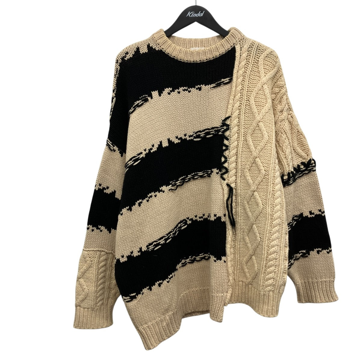 ROTOL フランケン クルーネック ニット マルチ 古着・中古-1枚目のアイテム画像