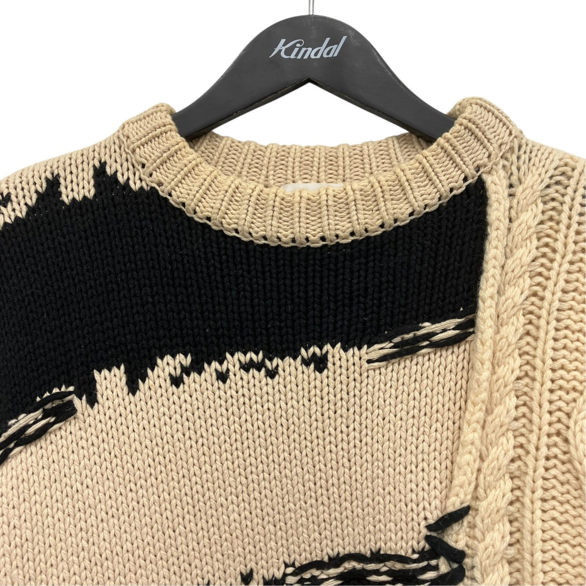 ROTOL フランケン クルーネック ニット マルチ 古着・中古-3枚目のアイテム画像