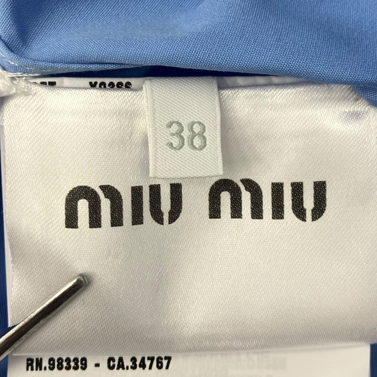 MIU MIU エンブロイダリークロップドポプリンシャツ 古着・中古-5枚目のアイテム画像