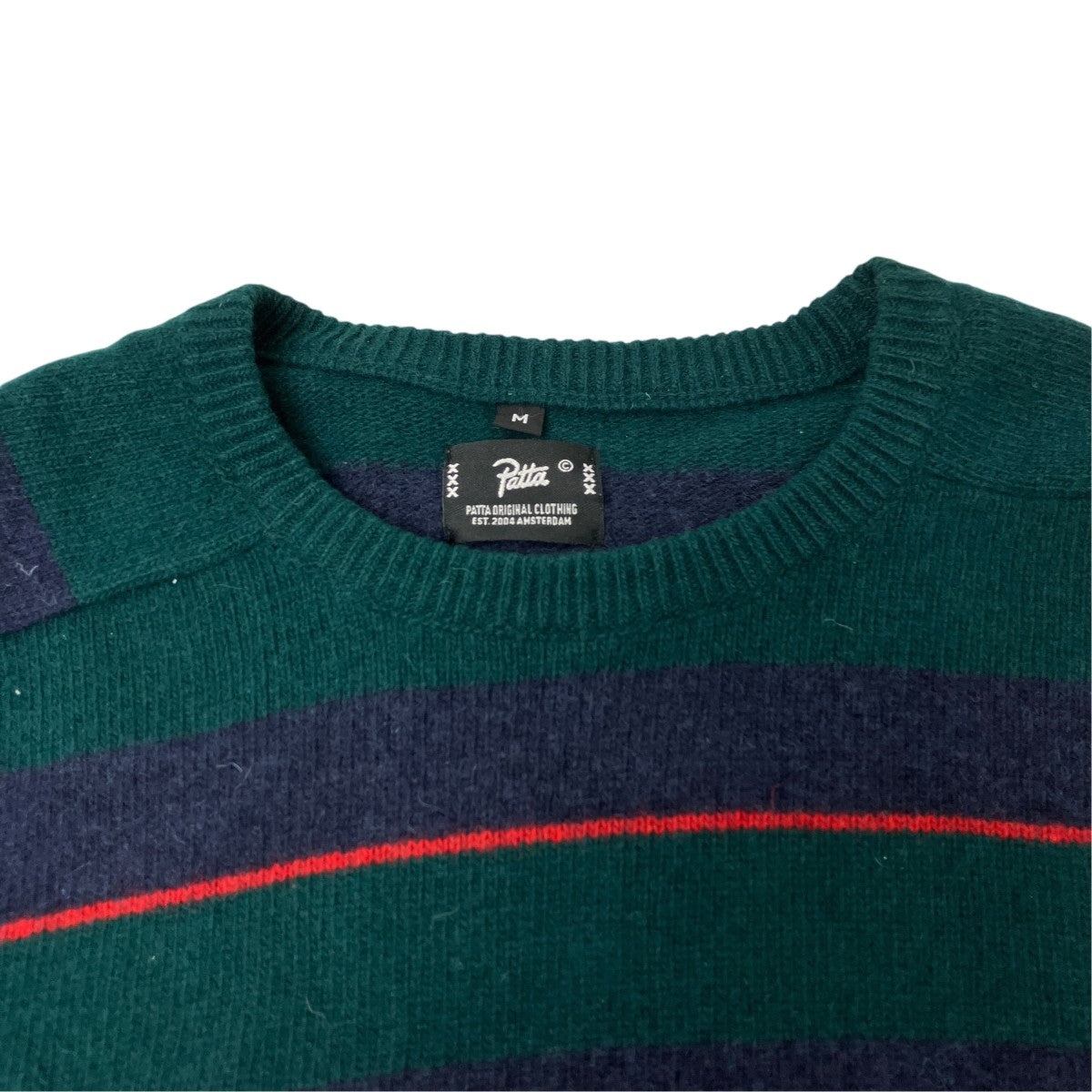 Patta ボーダーニット 古着・中古-4枚目のアイテム画像