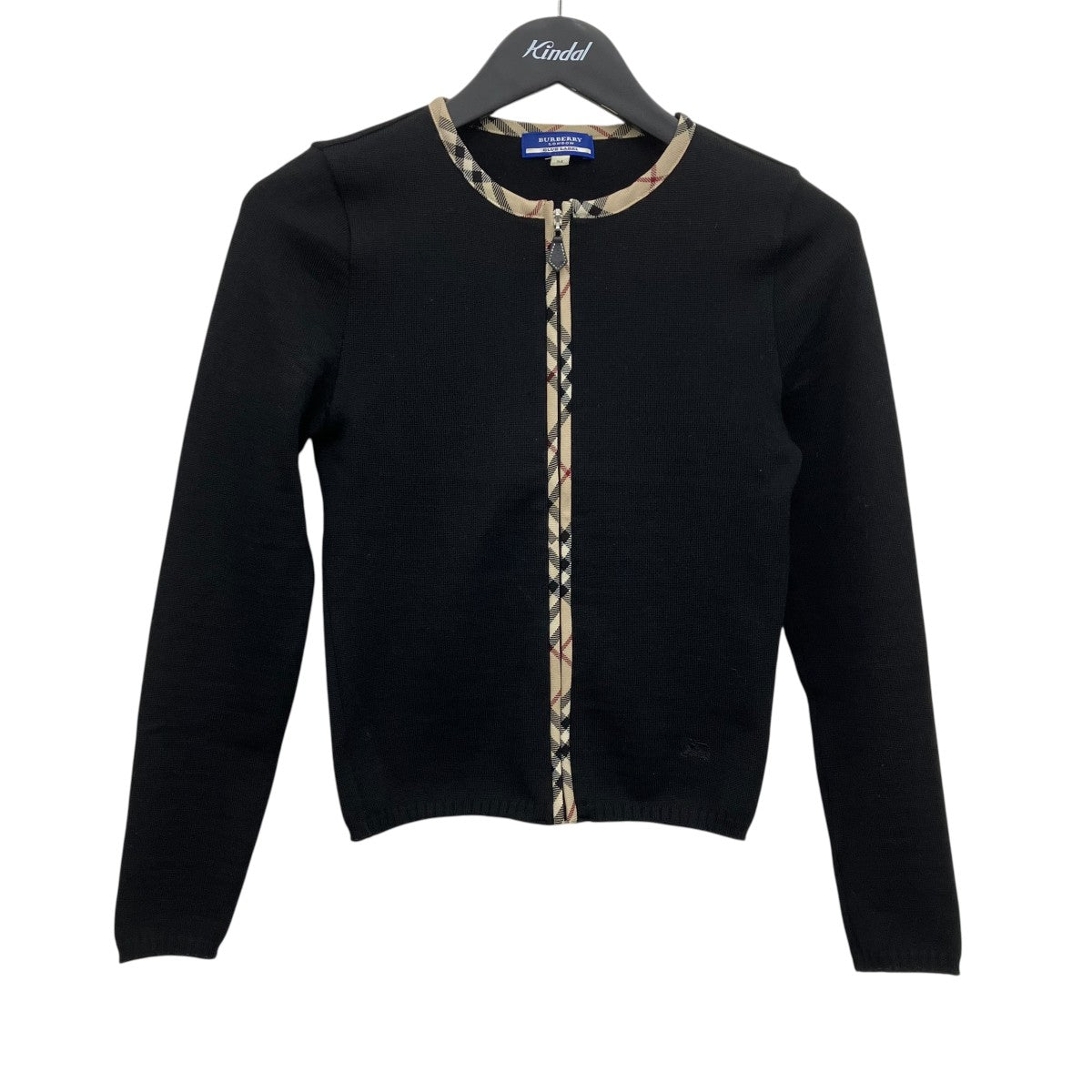 BURBERRY BLUE LABEL ジップカーディガン 古着・中古-1枚目のアイテム画像