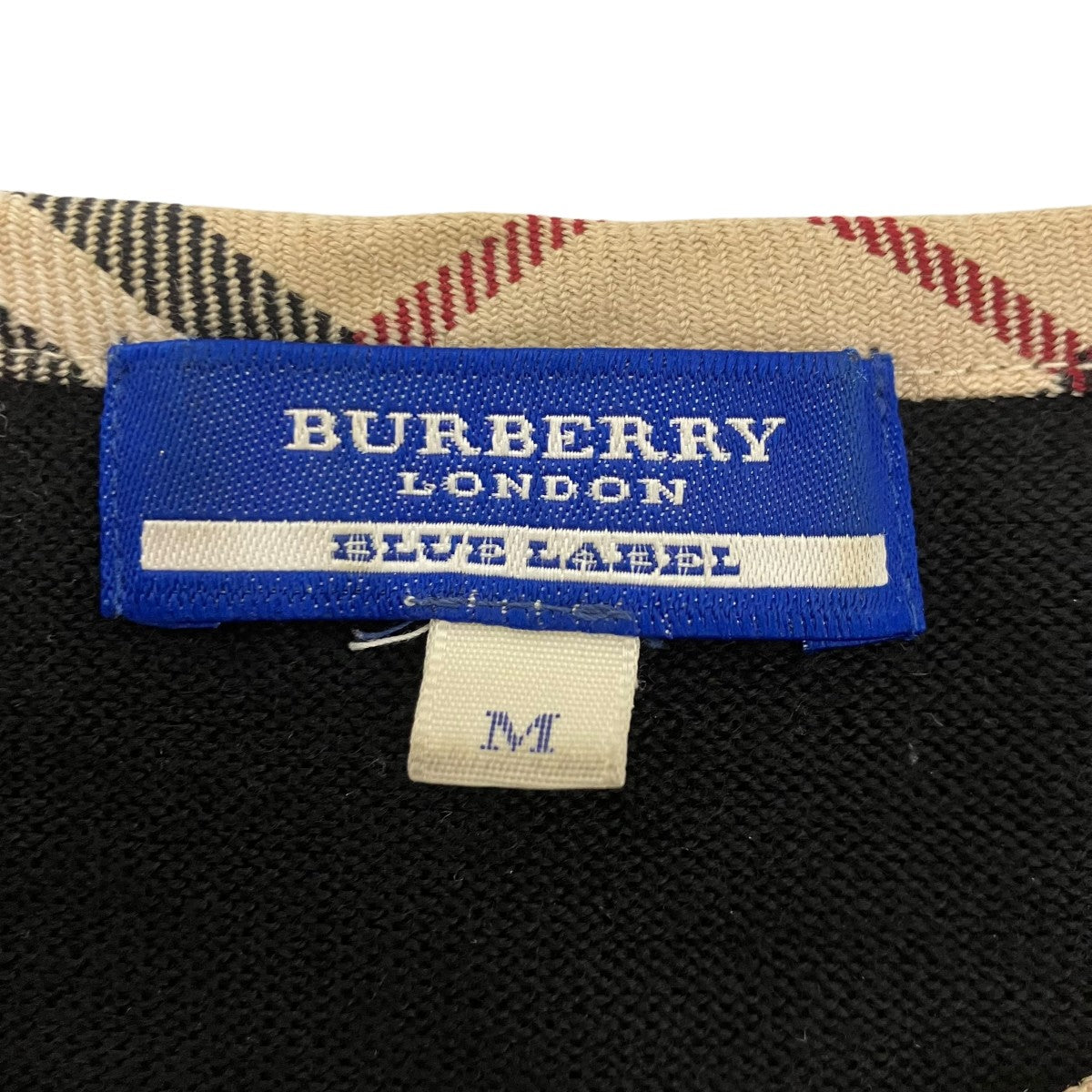BURBERRY BLUE LABEL ジップカーディガン 古着・中古-5枚目のアイテム画像