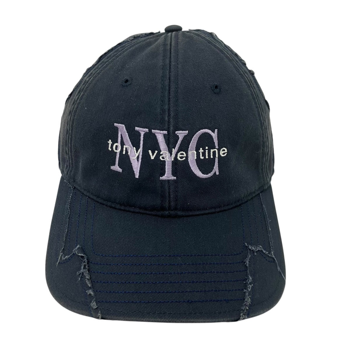FIFTH×tony valentine NYC Distressed Tony Valentine NYC capキャップ 古着・中古-3枚目のアイテム画像