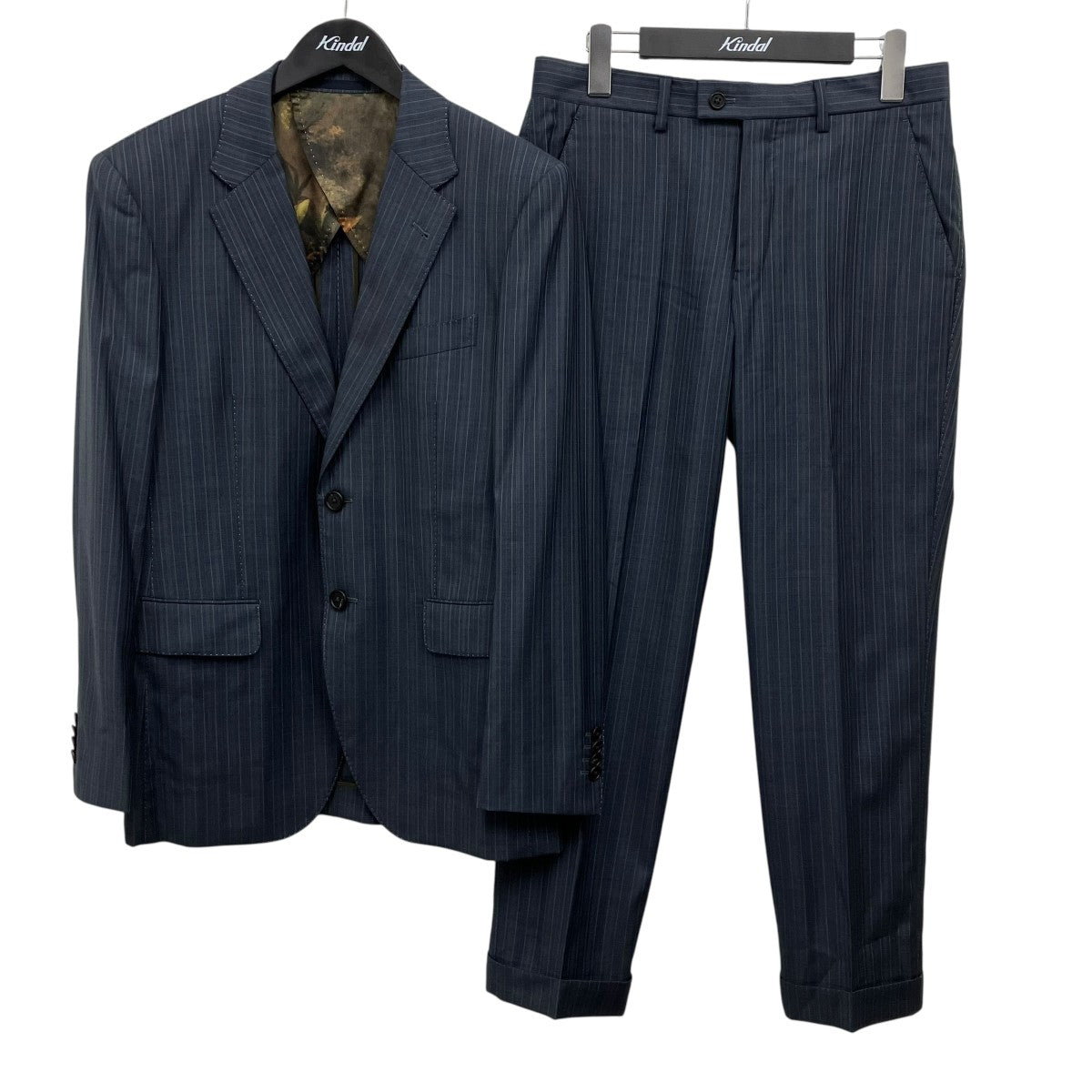 Paul Smith London×LORO PIANA ストライプセットアップスーツ 古着・中古-1枚目のアイテム画像