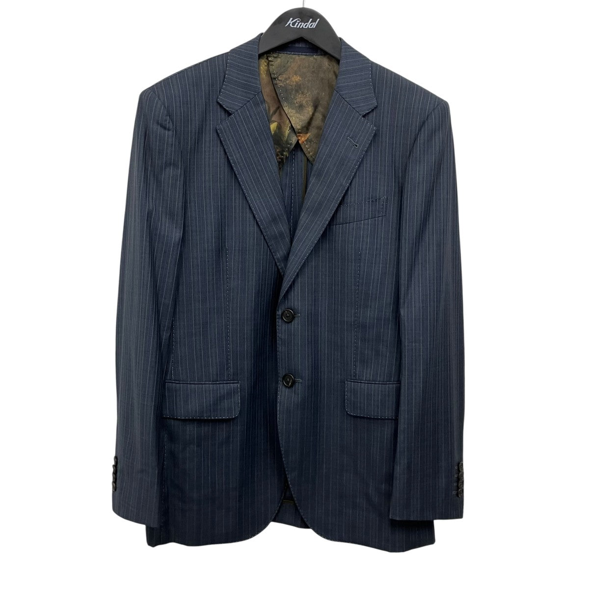Paul Smith London×LORO PIANA ストライプセットアップスーツ 古着・中古-2枚目のアイテム画像