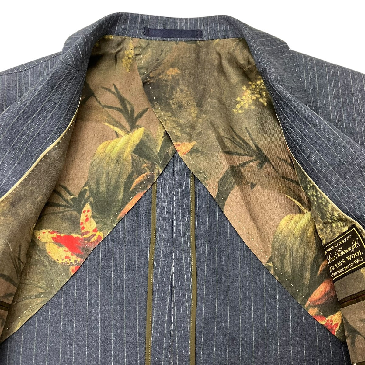 Paul Smith London×LORO PIANA ストライプセットアップスーツ 古着・中古-6枚目のアイテム画像