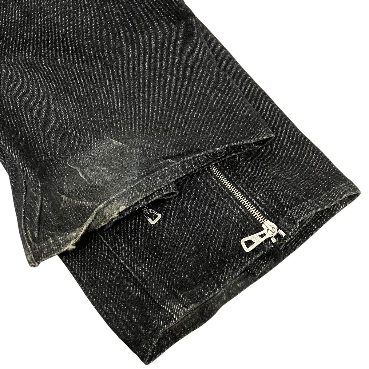 Black Zipped Jeans フロントジップデザインデニム