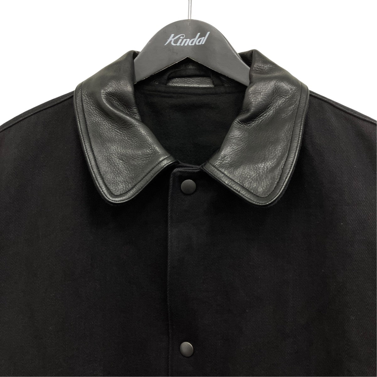 COMOLI(コモリ) レザーカラーワークジャケット C03-01015 ブラック