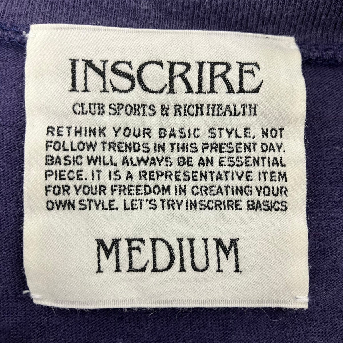 INSCRIRE Print Tee プリントTシャツ 古着・中古-4枚目のアイテム画像