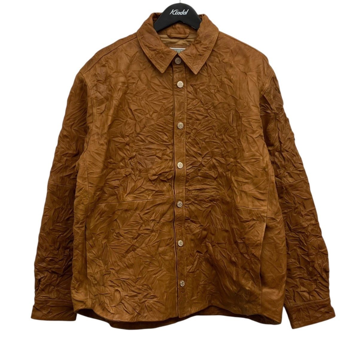 GUESS シワ加工レザーシャツジャケット 古着・中古-1枚目のアイテム画像