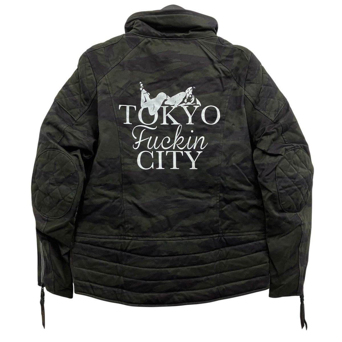 NEIGHBORHOOD×Hysteric Glamour ミリタリーライダースジャケット 古着・中古-2枚目のアイテム画像