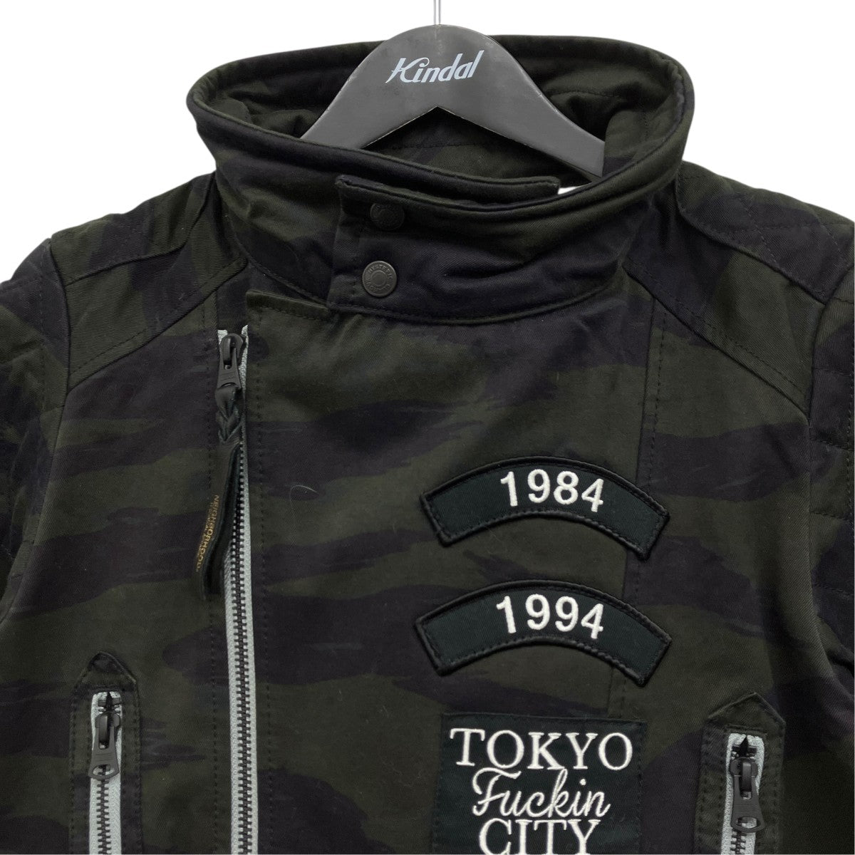 NEIGHBORHOOD×Hysteric Glamour ミリタリーライダースジャケット 古着・中古-3枚目のアイテム画像