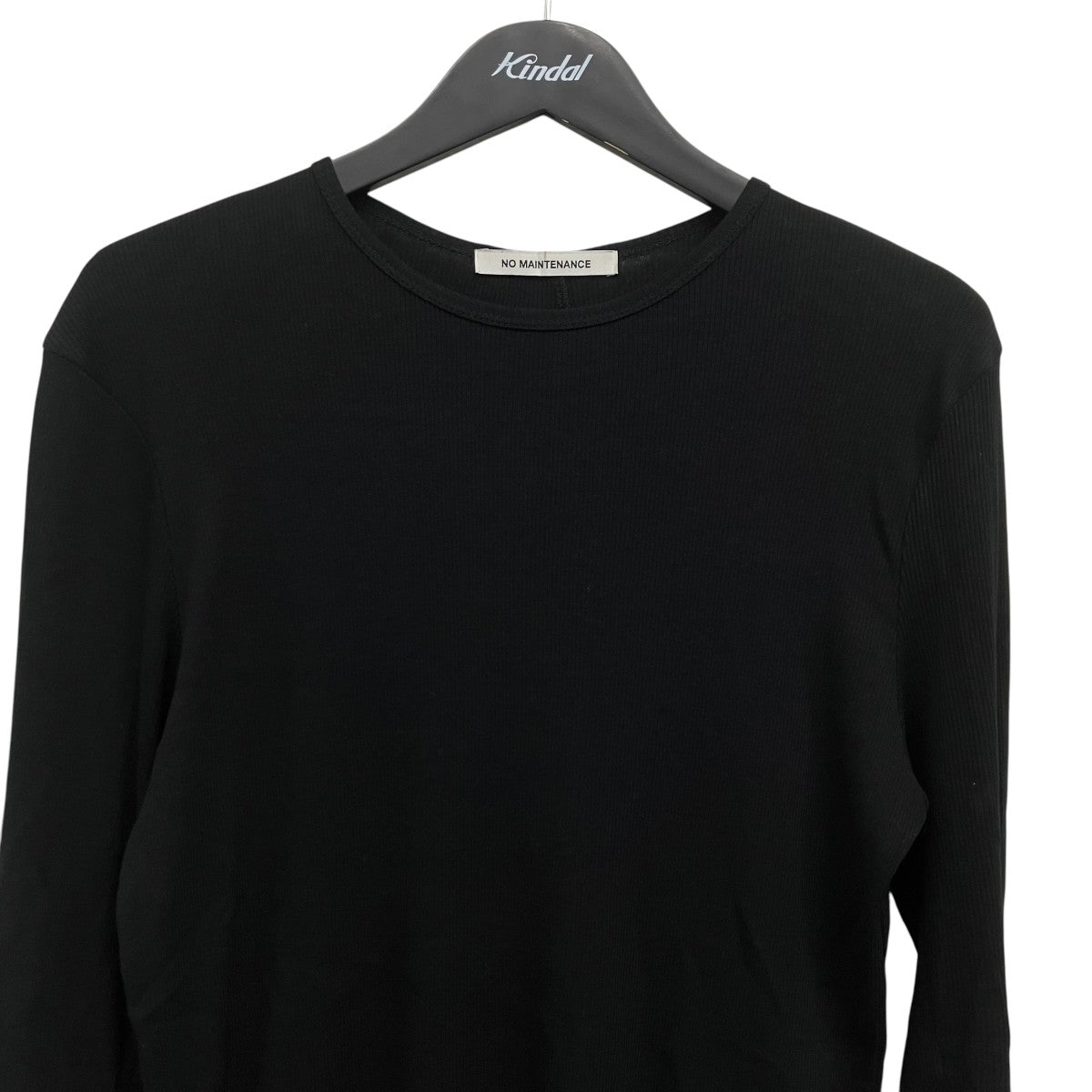 NO MAINTENANCE ORI RIBBED LONG SLEEVE TリブロングスリーブTシャツ 古着・中古-3枚目のアイテム画像