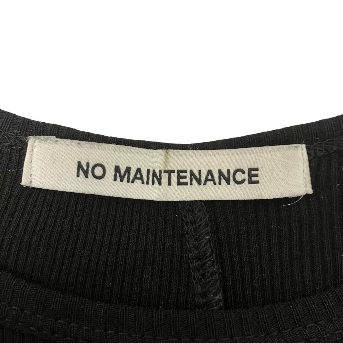 NO MAINTENANCE ORI RIBBED LONG SLEEVE TリブロングスリーブTシャツ 古着・中古-5枚目のアイテム画像