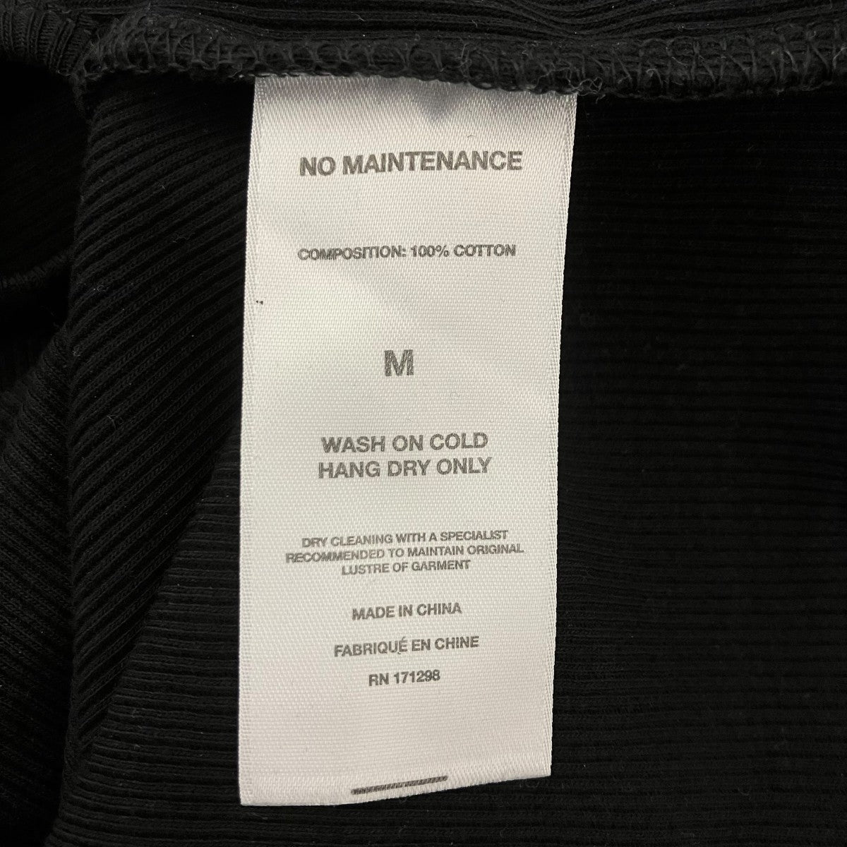 NO MAINTENANCE ORI RIBBED LONG SLEEVE TリブロングスリーブTシャツ 古着・中古-6枚目のアイテム画像