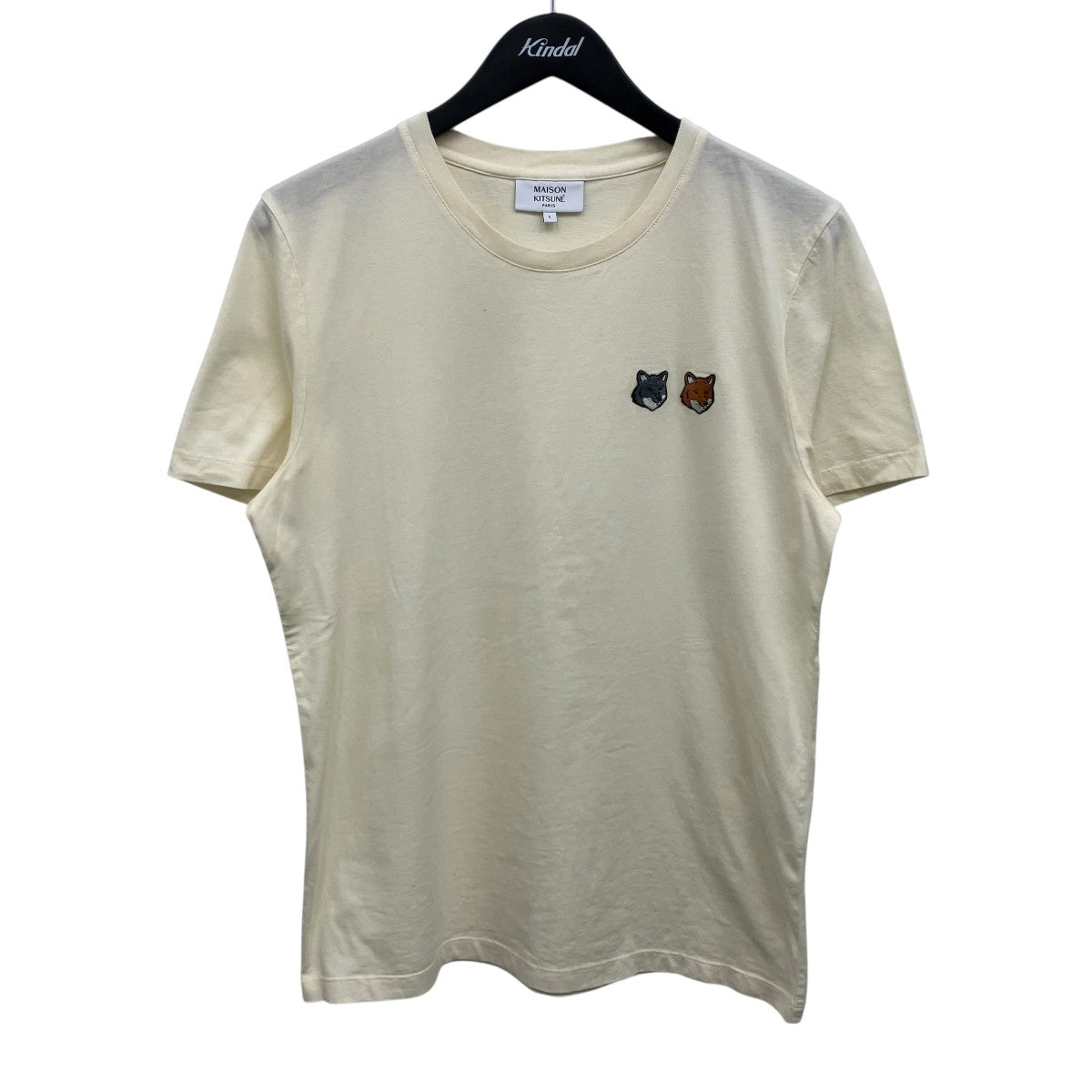 MAISON KITSUNE ダブル フォックスヘッド レギュラー Tシャツ 古着・中古-1枚目のアイテム画像