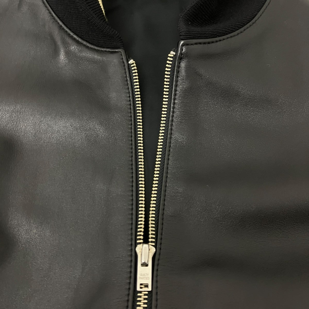 WACKO MARIA レザーヴァ―シティジャケット 古着・中古-5枚目のアイテム画像