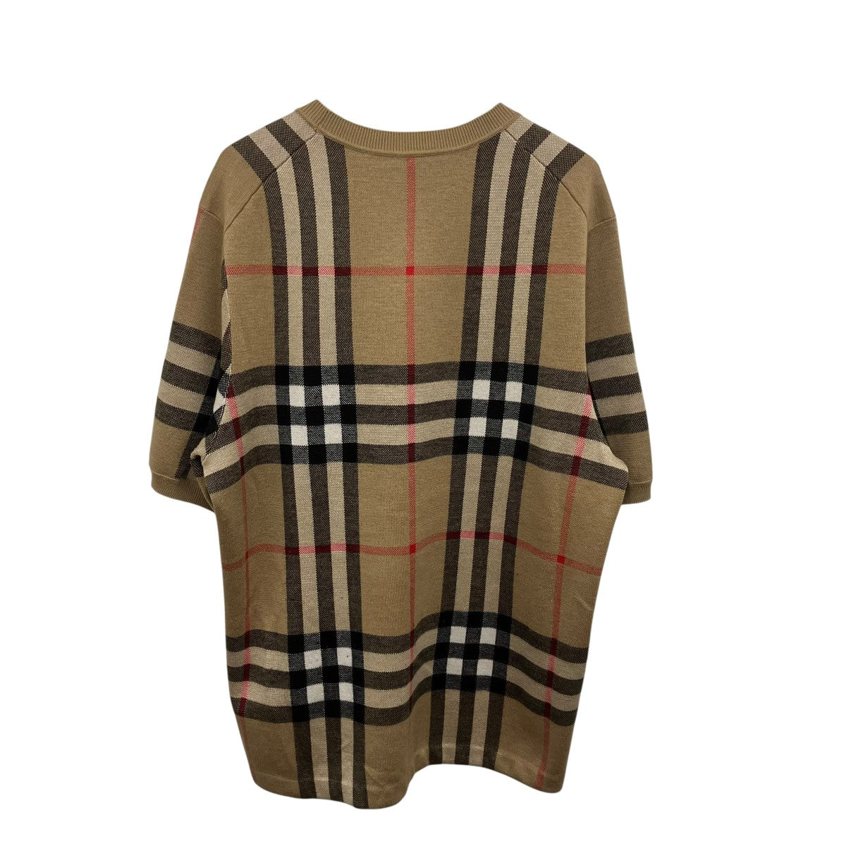BURBERRY LONDON ノバチェックショートスリーブニット 古着・中古-2枚目のアイテム画像