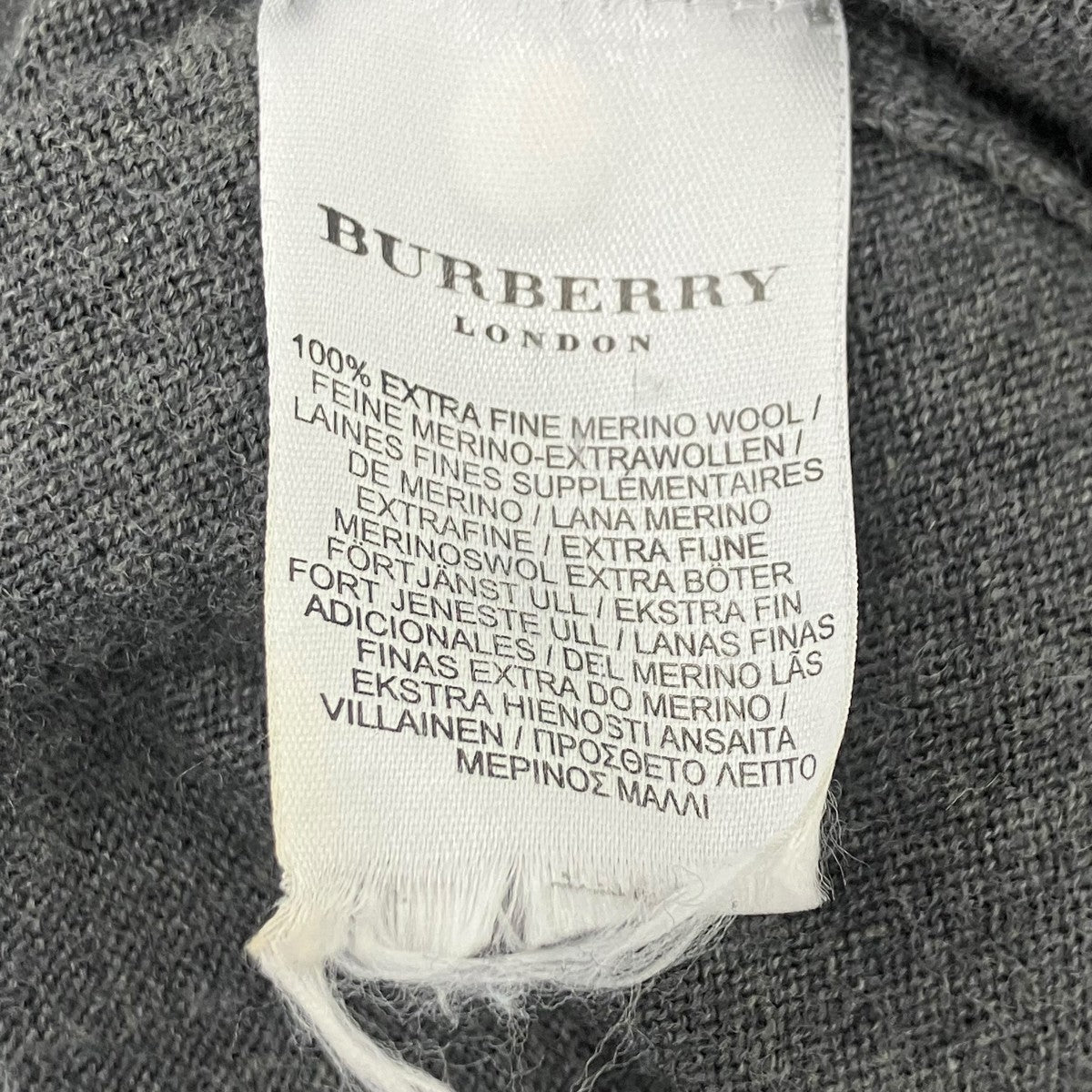 BURBERRY 薄手ニット 古着・中古-5枚目のアイテム画像