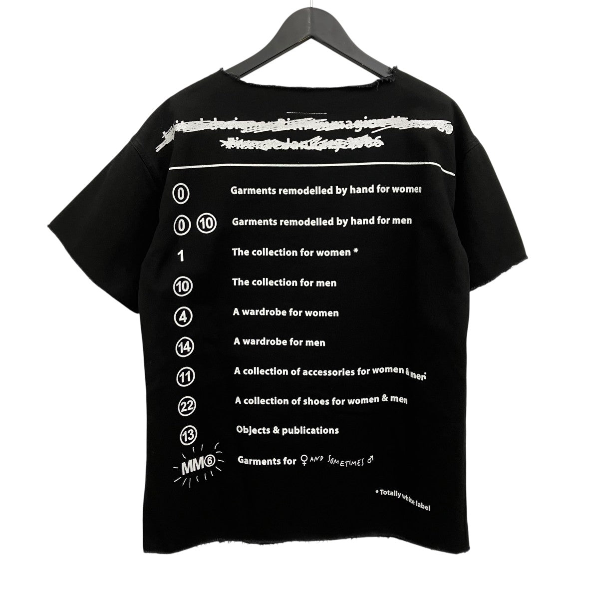 MM6 Maison Margiela カットオフTシャツ 古着・中古-2枚目のアイテム画像