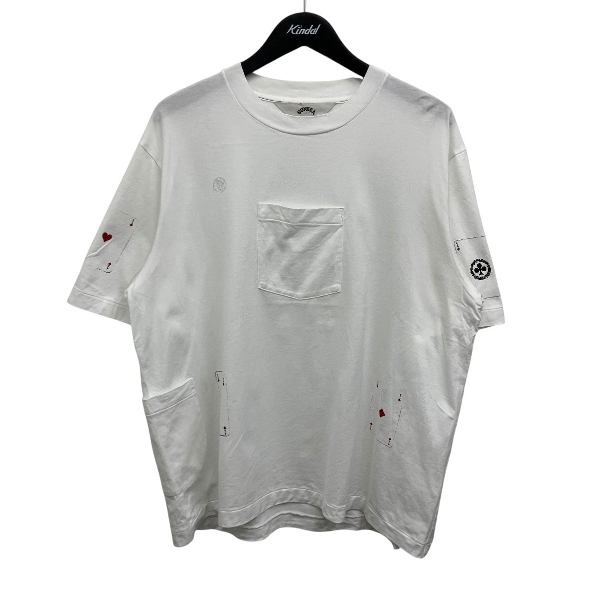SUNSEA トランプTシャツ 古着・中古-1枚目のアイテム画像