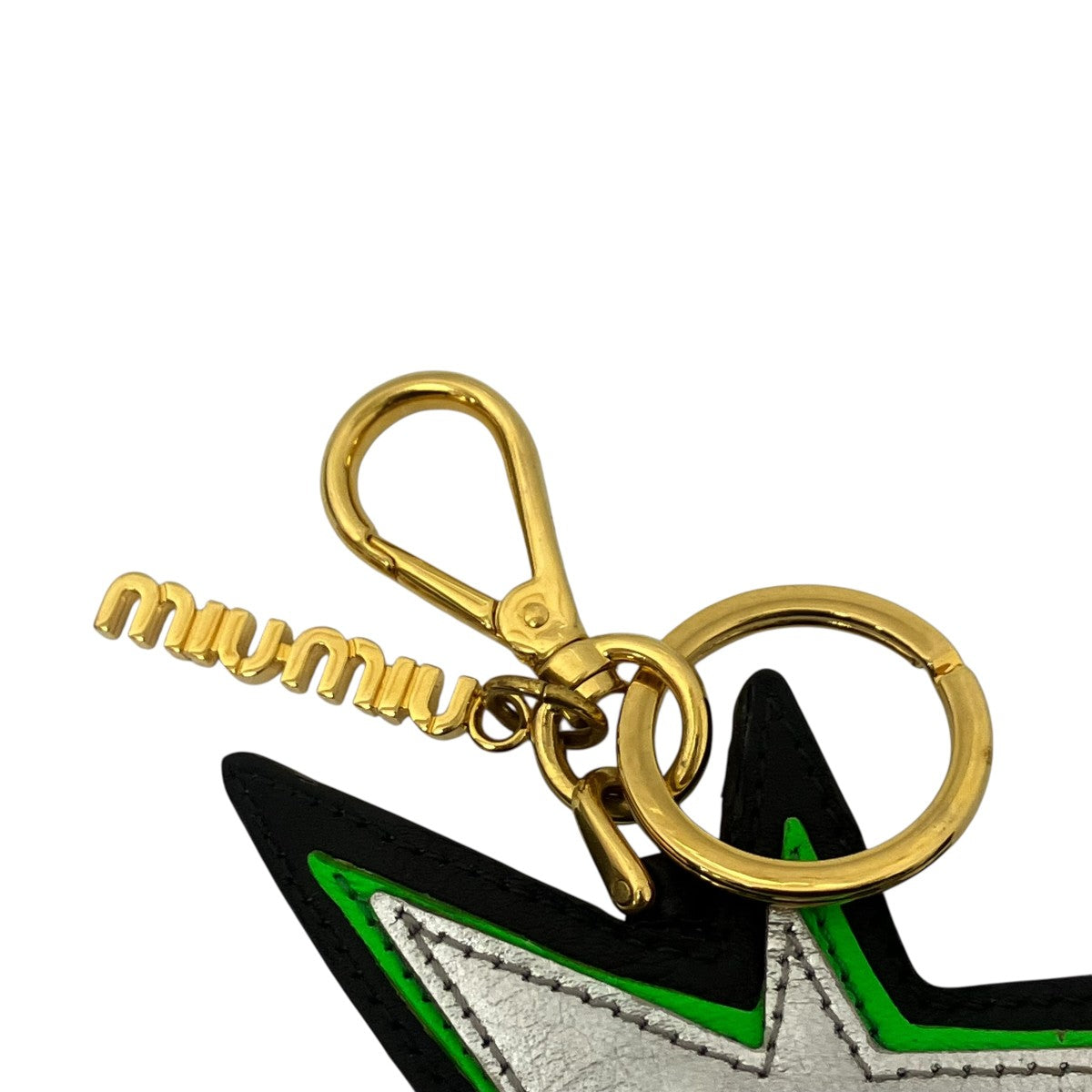 MIU MIU 星形レザーキーホルダー 古着・中古-3枚目のアイテム画像