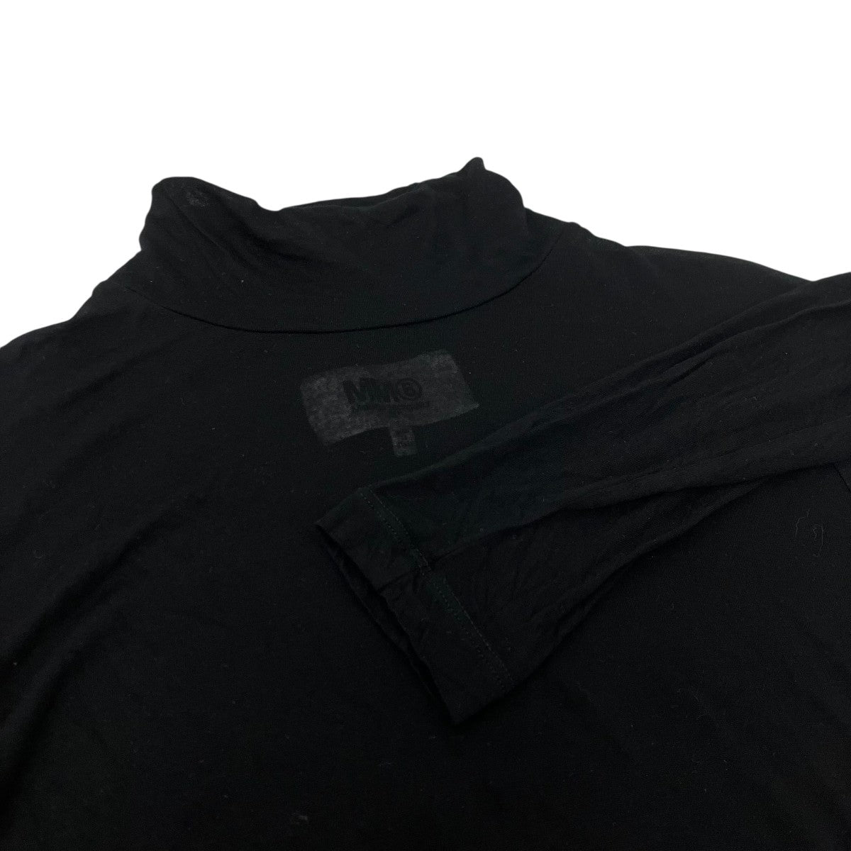 MM6 Maison Margiela 裾ロゴ刺繍ハイネックカットソー 古着・中古-4枚目のアイテム画像