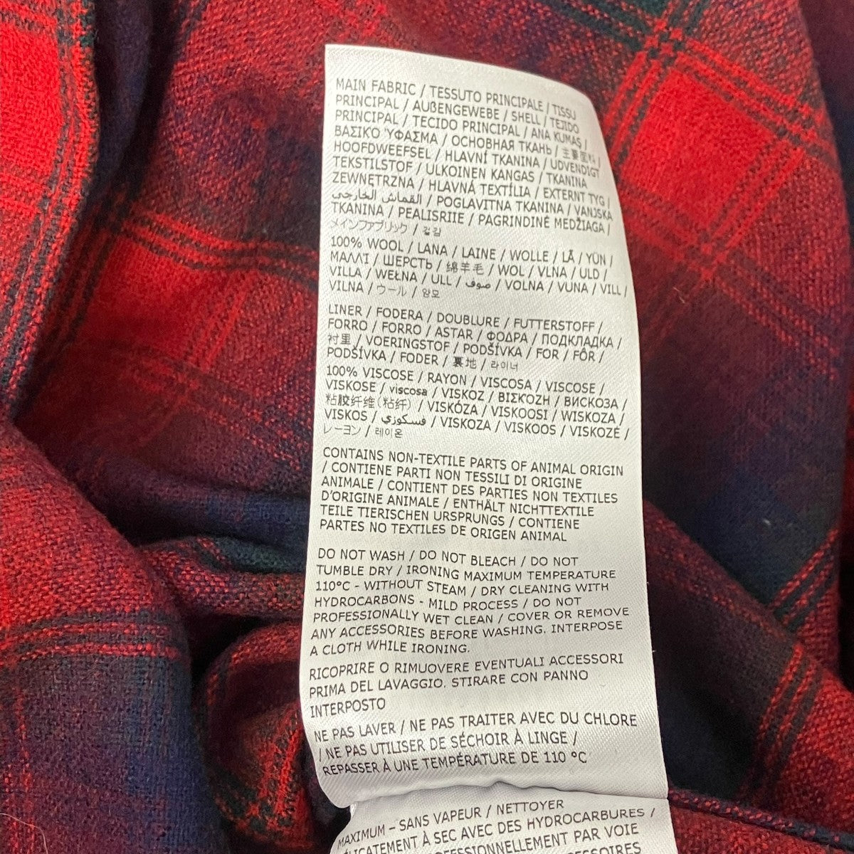 Maison Margiela×PENDLETON チェックシャツ 古着・中古-6枚目のアイテム画像