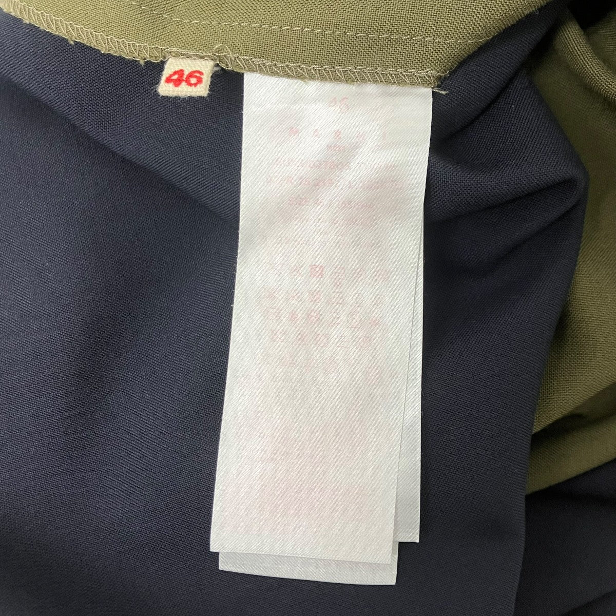 MARNI ポリエステルウールトロピカルバイカラーシャツ 古着・中古-6枚目のアイテム画像