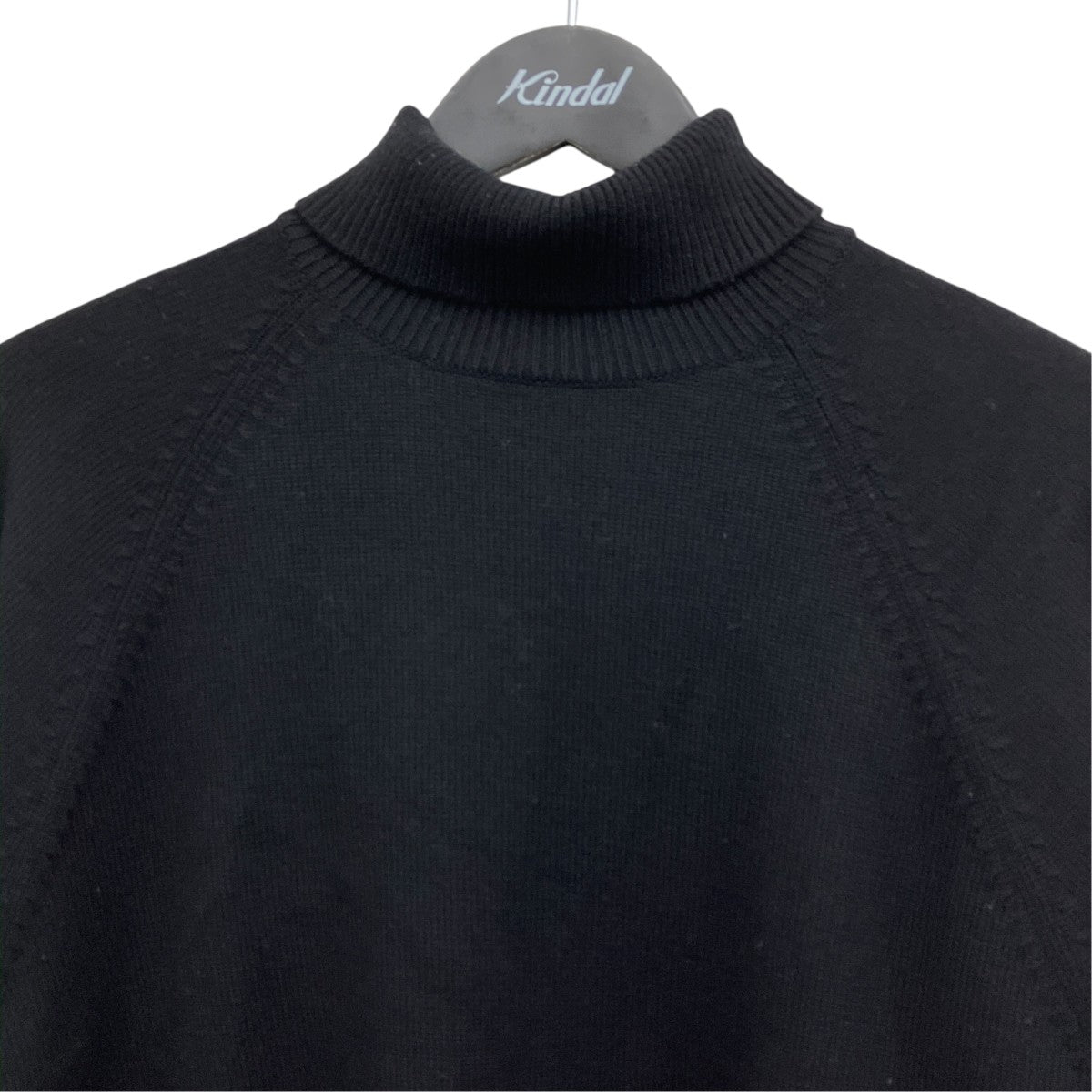 AGING WOOL RAGLAN SLEEVE TURTLE NECK タートルネックニット
