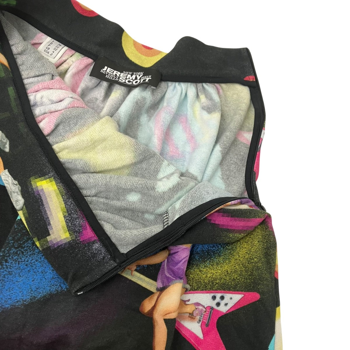 JEREMY SCOTT 総柄スカート 古着・中古-4枚目のアイテム画像