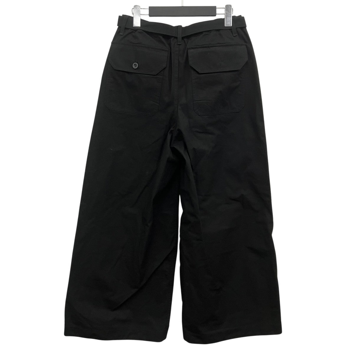 sacai ベルテッドワイドパンツ 古着・中古-2枚目のアイテム画像